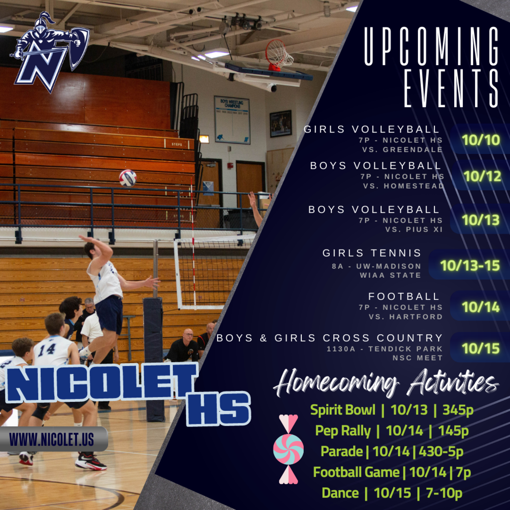 upcoming events  for homecoming
