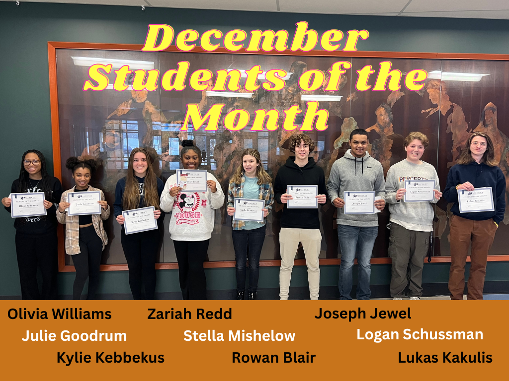 Student of the Month December 