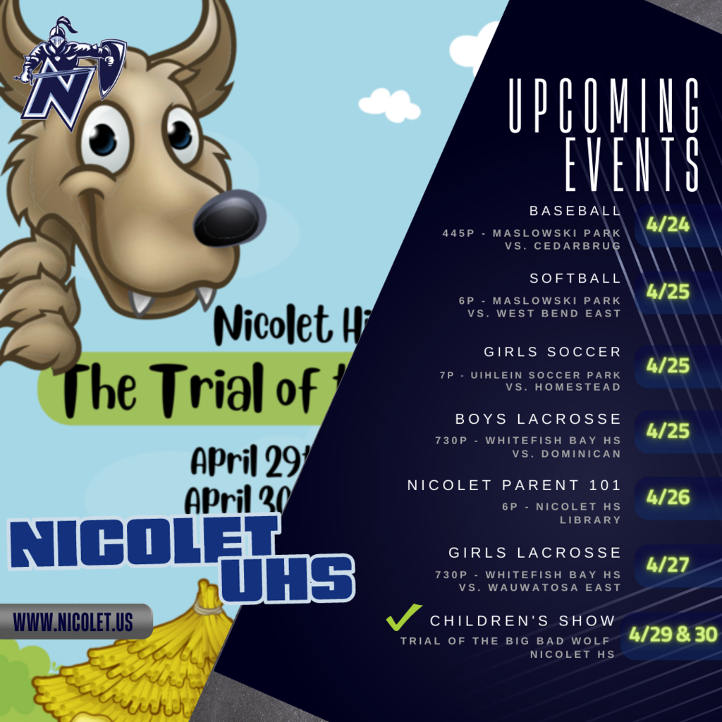 nicolet high school upcoming events